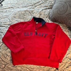 Old Navy fleece pull over 3/4 zip women’s medium